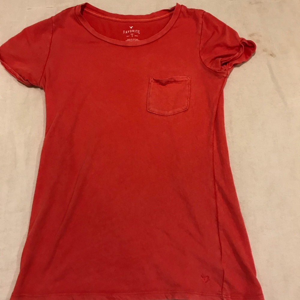 Red American Eagle Tee